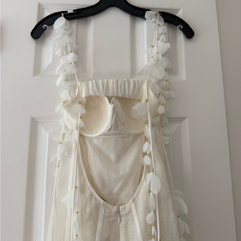 Zimmermann Botanica Petal Detailed Linen Silk Blend Dress NEW with tag - Picture 8 of 12